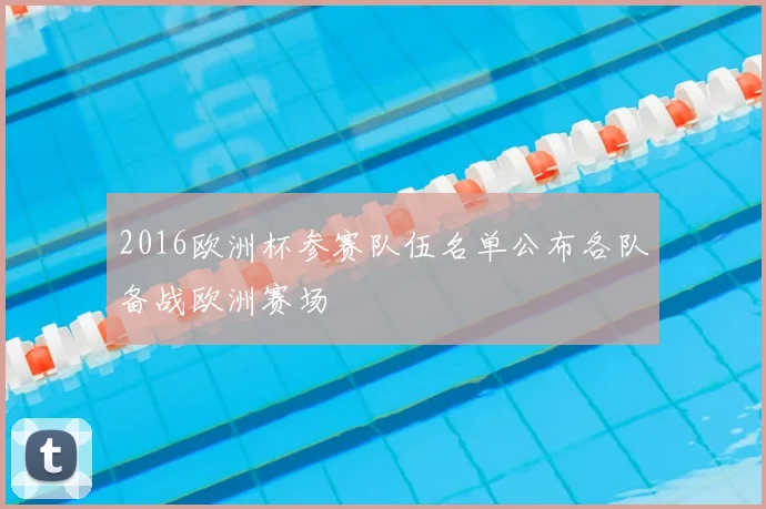 2016欧洲杯参赛队伍名单公布各队备战欧洲赛场