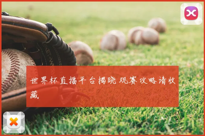 世界杯直播平台揭晓 观赛攻略请收藏